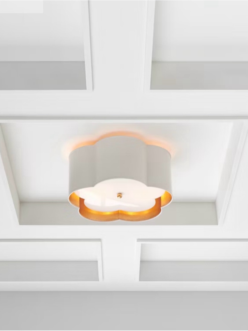 Bryce Medium Flush Mount light fixture. Designer Kate Spade